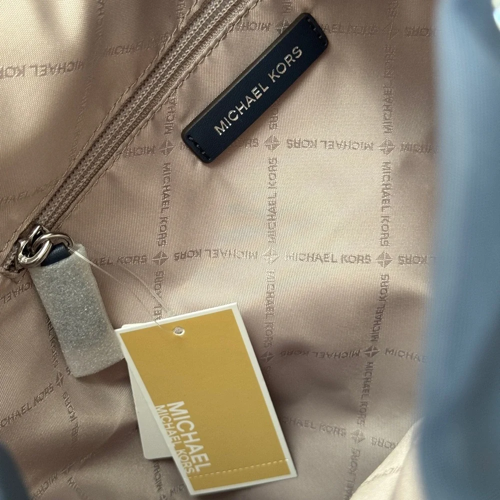 Michael Kors Blue Backpack with Modern Design and Adjustable Straps NEW - Picture 4 of 9